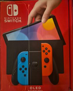 Nintendo Switch OLED, Red and Blue Joy Cons