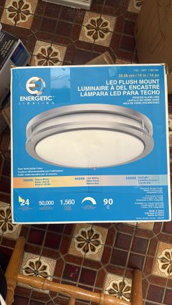 Energetic LED Flush Mount -14” - User Selectable Color