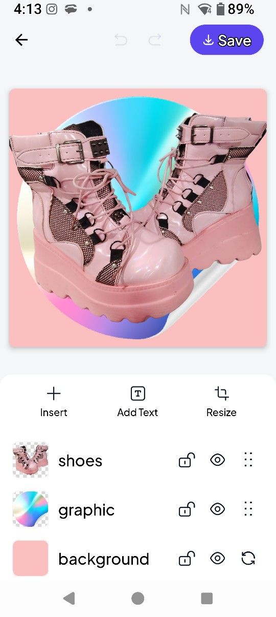 Pink Pastel Goth Boots Sz 7