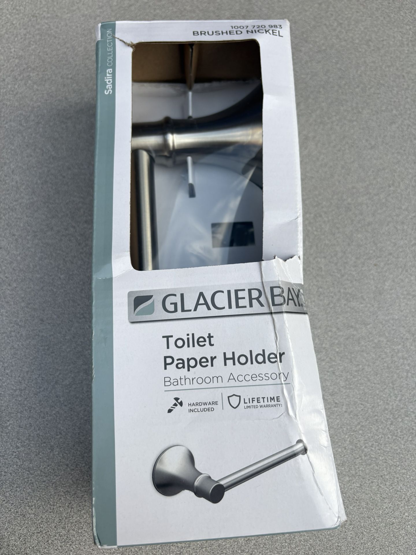Glacier Bay Dorind Single Post Wall Mount Toilet Paper Holder in Polished Chrome. New In Box 