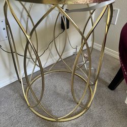 Gold Side Table 