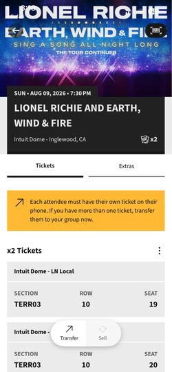 Lionel Richie and Earth Wind & Fire