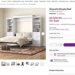 Alvaretta Murphy Bed -White