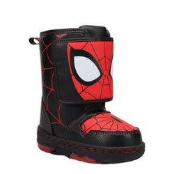 New Spider-Man by Marvel Toddler Boys Winter Light-up Mid-Calf Boot, Sizes 6, 7