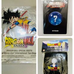 SDCC Dragonball Breakers Keychain Piccolo Daima Goku Acrylic Stand Wristband
