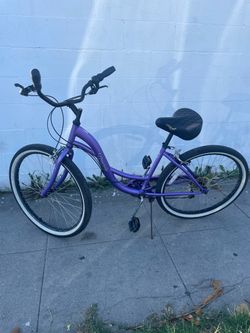 Kent Bayside Purple Cruiser Bike with Whitewall Tires