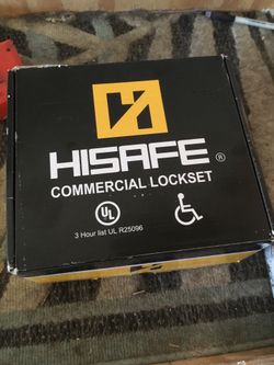 Commercial keyed door lock set