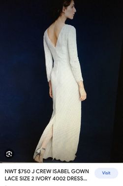 Ivory Size 12 Wedding Dress J Crew And Veil