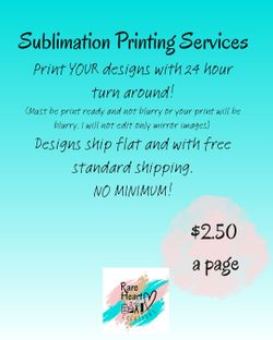 Sublimation Printing Services