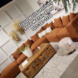 🙋‍♂️Build Your Modular Sectional $399! 👉Furniture Queen Bedroom, Dining Table, Bunk Beds Avail 
