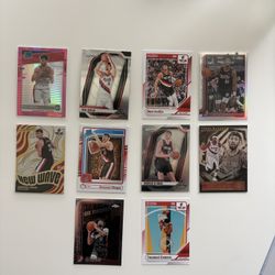 Trailblazers Rookies & Insert Lot – Avdija, Scoot, Clingan, Sharpe + Parallels (10 Cards)
