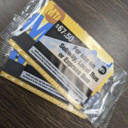 2 $67.50 Metrocards