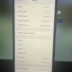iPhone 13 128 Gb Minor Crack On Screen