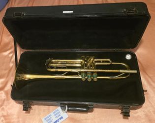 Vintage Musical Instrument, Trumpet, Bundy, In Hard Case, Music, Notes, Concert, Musical, Practice, Band, Entertainment