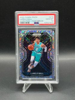 2020 Panini Prizm Variation Fast Break Prizm #278 LaMelo Ball RC PSA GEM MT 10