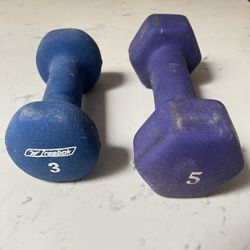 Dumbbells 💪🏽 (3 Lbs & 5 Lbs)