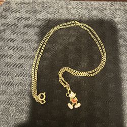 Mickey Mouse Pendant & chain. 