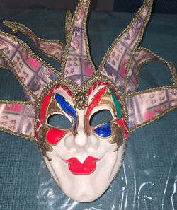 Maschera Del Galeone Hand Painted Mask 
