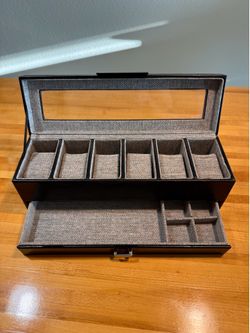 Leather Watch/Jewelry box