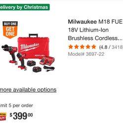 Milwaukee Fuel Drill Set And Sawzall