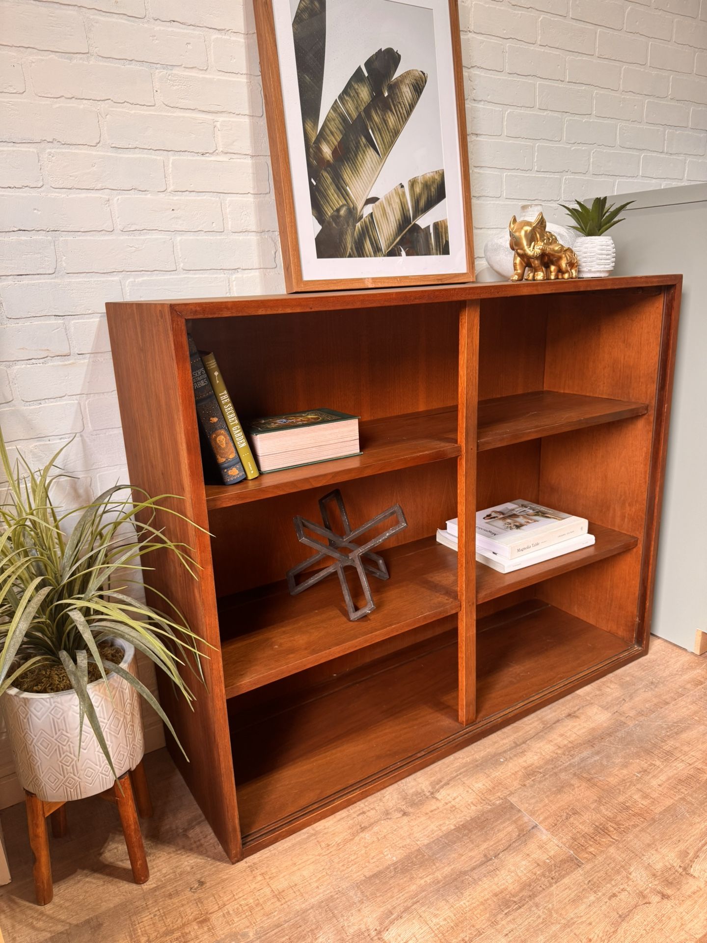 Mid Century Modern Walnut Display Cabinet /Bookshelf by BP John