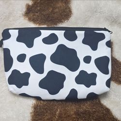 Cow Print Make Up Bag