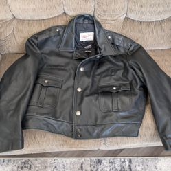 Like New Police Leather Jacket 