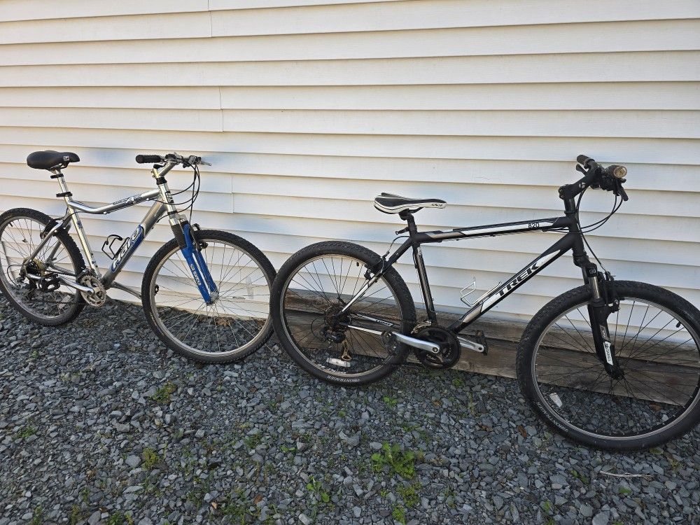 Mtn Bikes Pair Trek/ Haro