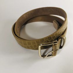 Ann Taylor Beige Genuine Leather Belt