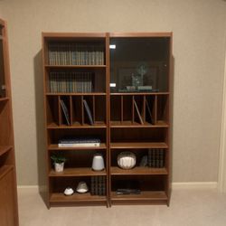 Four Pristine Mid Century Bookshelves 