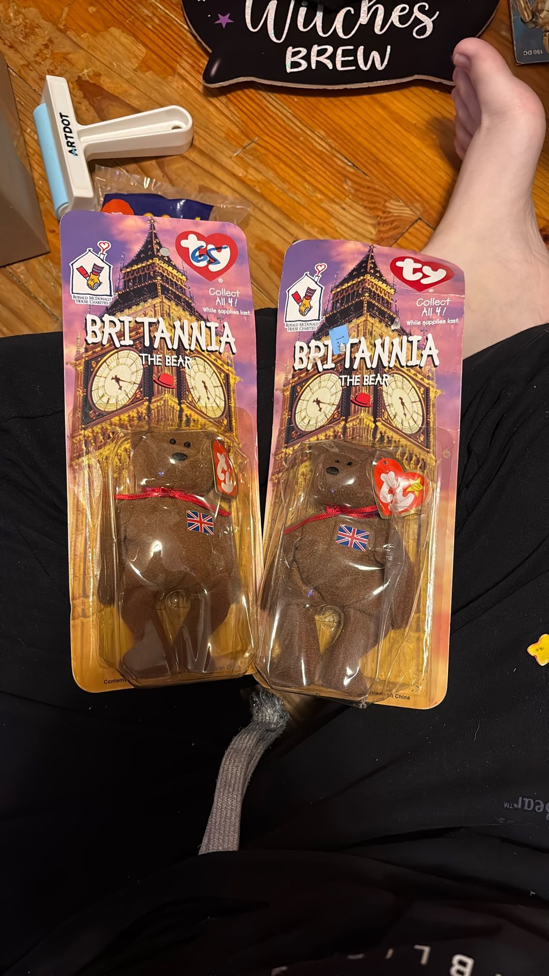 quantity Of Two Sealed Britiana Beanie Baby