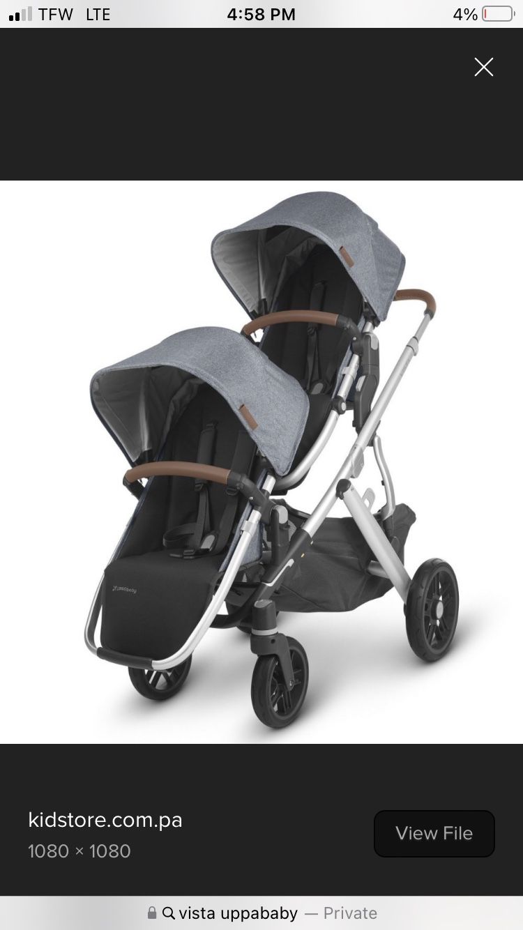 Vista Uppababy Twin Double Stroller 