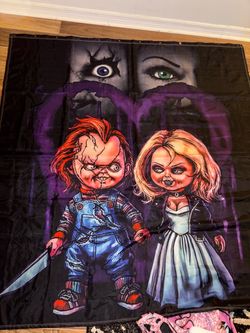 Like new chucky and Tiff shower curtain