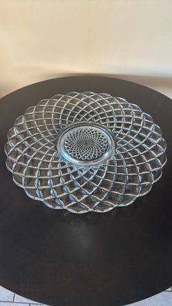 Large Glass Serving Platter