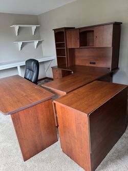 Wood Desk Set