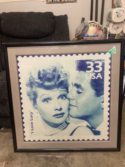 Vintage I Love Lucy Stamp Poster