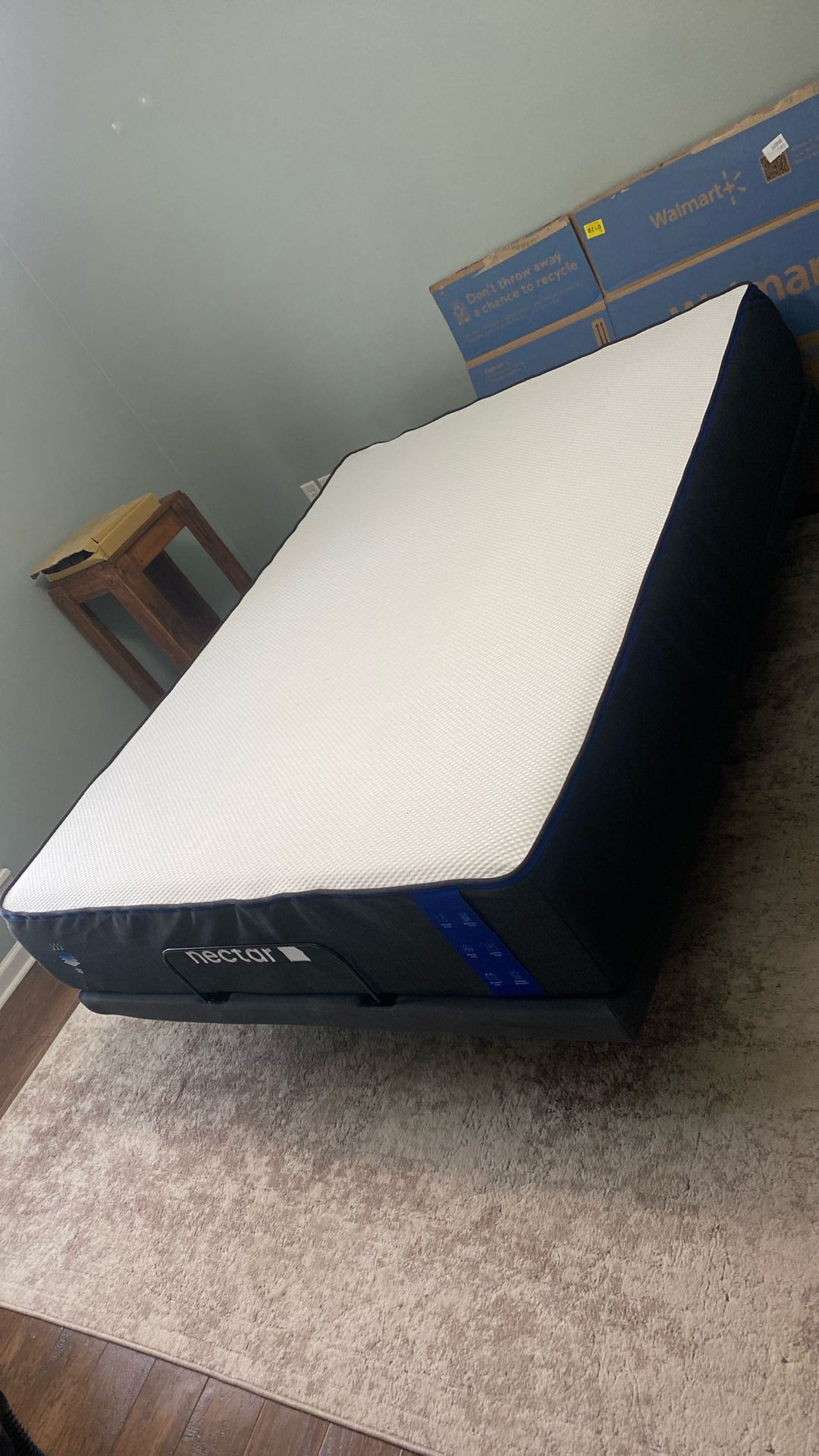 Queen Size Nectar Classic 12” Memory Foam Mattress And Adjustable Platform Base