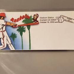 2002 MLB Anaheim Angels World Series USPS Souvenir Envelopes 