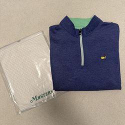 MASTERS 2026 QZip - Mens Blue - Large