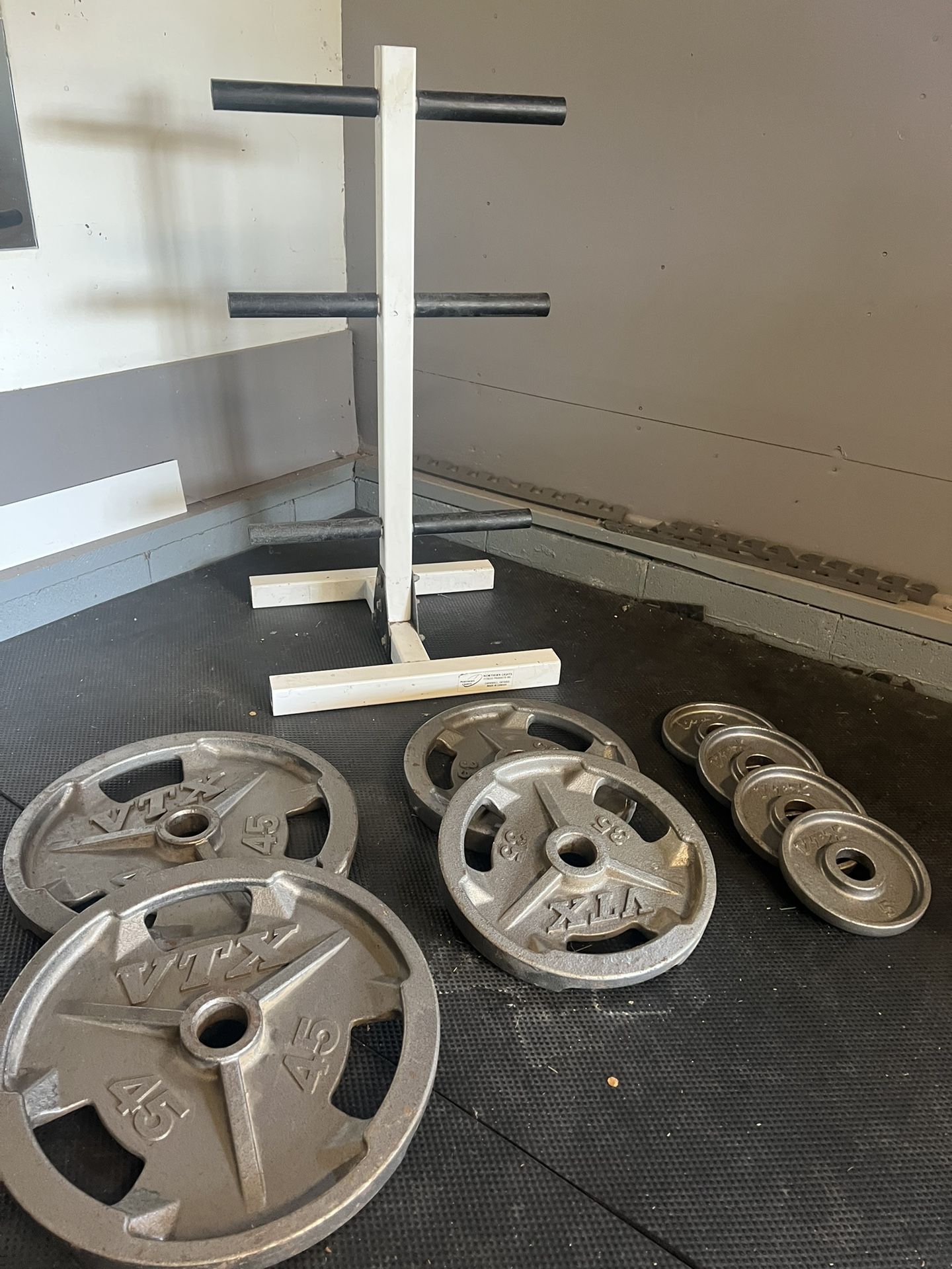 2 Inch Olympic Weight Set With Weight Tree