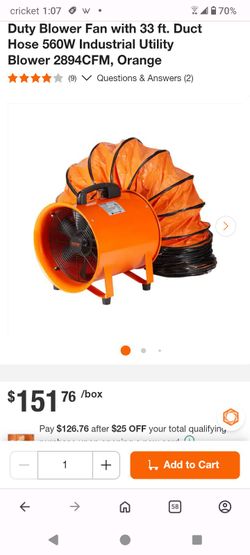 Portable Dust/Smoke Blower Ventilator