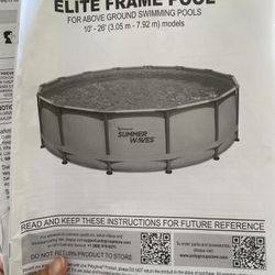 Pool Cover And Ladder 