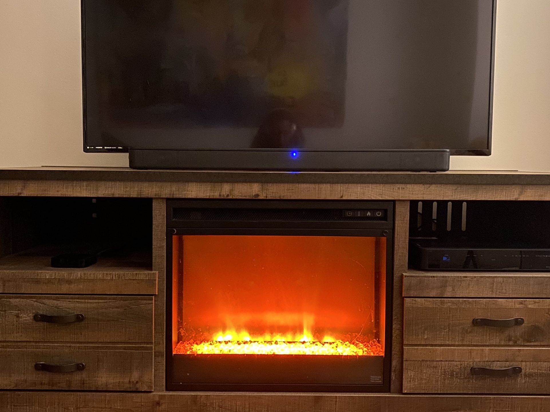 TV Stand w/Electric Fireplace