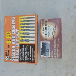 Drill bit set and hole saw kit