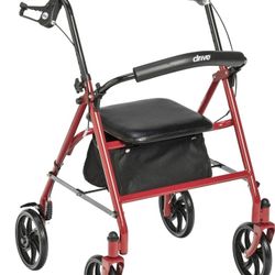 4 wheel rollator with seat. DRIVE.