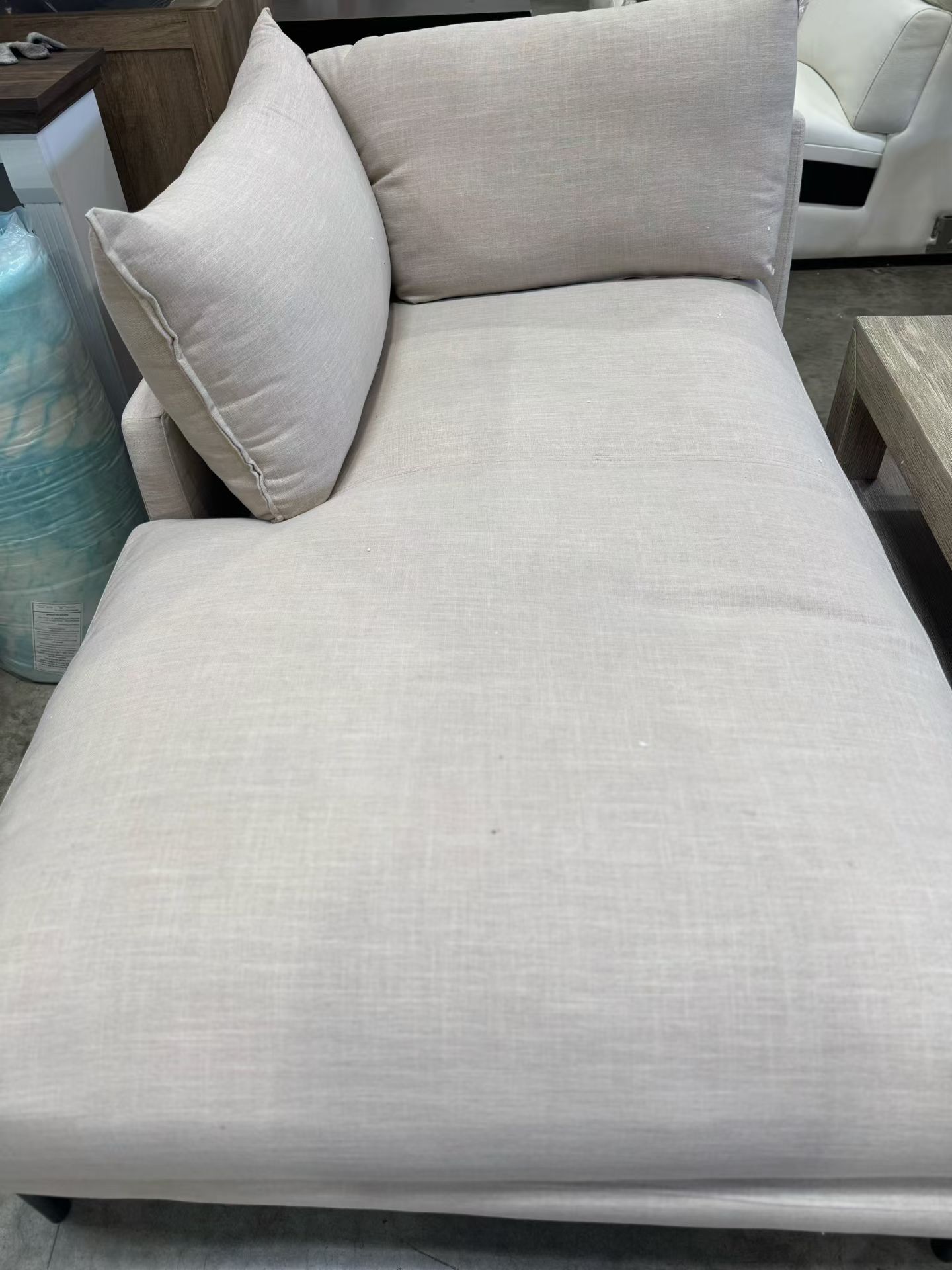 half of the sofa，$100