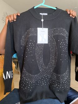 Black Channel Sweater