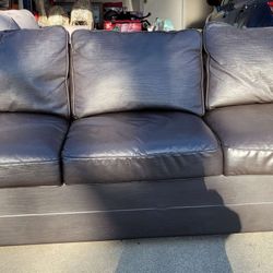 3 Person Faux Leather Couch