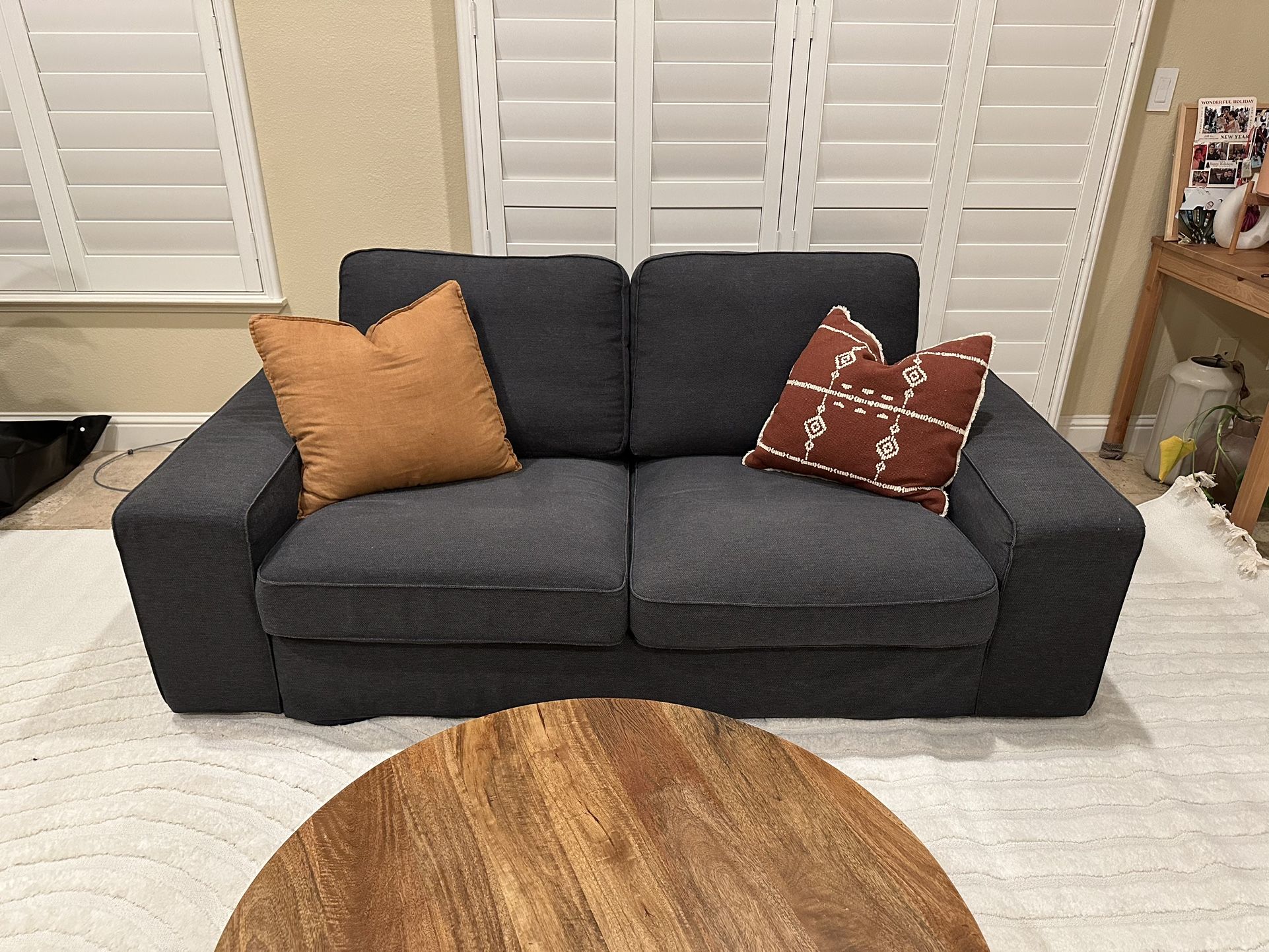 KIVIK Loveseat Sofa In Color Gunnared medium gray