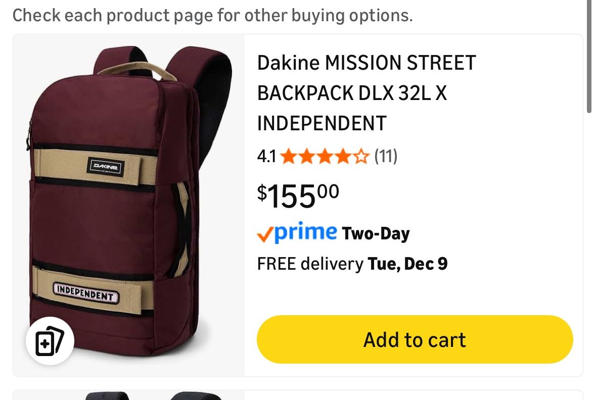 Dakine Independent Trucks skate backpack